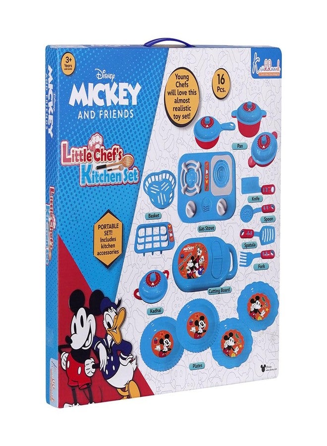 Kriiddaank Mickey Mouse Theme Little Chef's Kitchen Set - Pretend Play Interactive Cooking Set. | Pretend Play Kitchen Set | Cooking & Baking Fun for Kids - Image 4